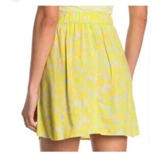 Abound small neon floral a line lightweight mini skirt SK 3136